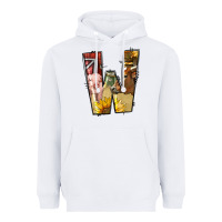 White farm life alphabet lowercase letters w Heavyweight Hoodie - BundleAndBundleShop