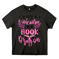 Asphalt i'm not a booksorm i'm a book dragon Heavy Core Tee - MaliasSmallBusiness