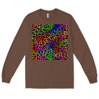 Chestnut Pride leopard seamless pattern Long Sleeve Tee - NancyCooperArtShop