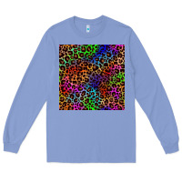 Colony Blue Pride leopard seamless pattern Long Sleeve Tee - NancyCooperArtShop