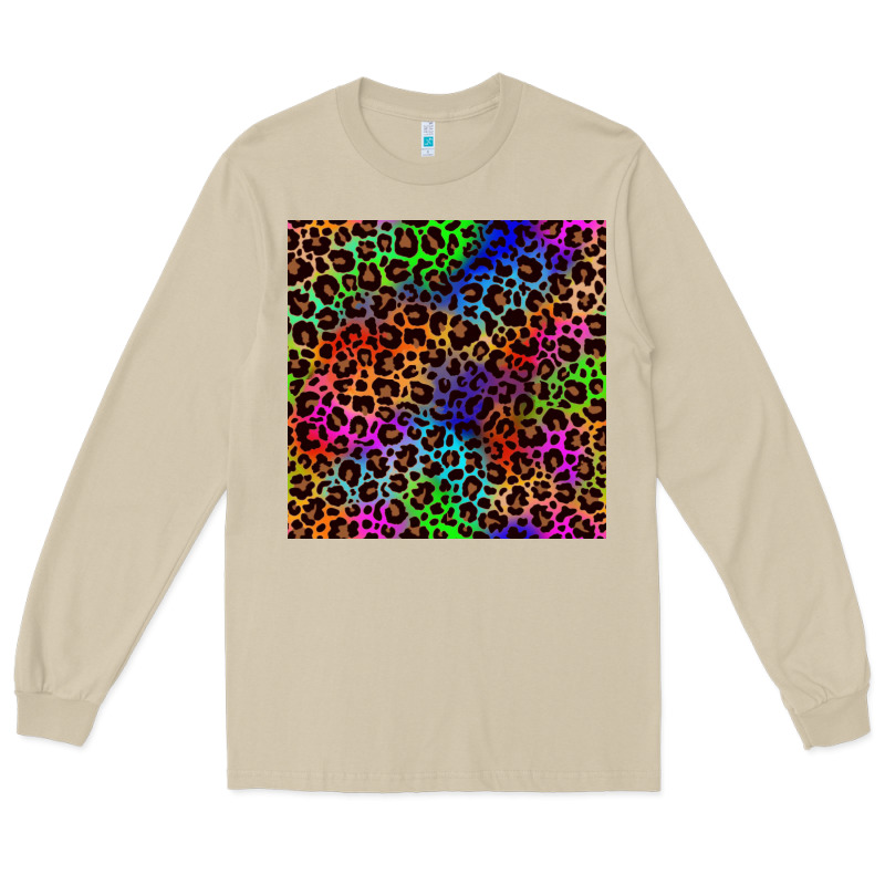 Pride Leopard Seamless Pattern Long Sleeve Tee by NancyCooperArtShop | Teevron