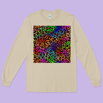 Pride Leopard Seamless Pattern Long Sleeve Tee Designed By Nancycooperartshop
