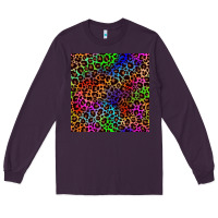 Plum Pride leopard seamless pattern Long Sleeve Tee - NancyCooperArtShop