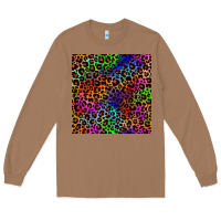 Toasted Coconut Pride leopard seamless pattern Long Sleeve Tee - NancyCooperArtShop