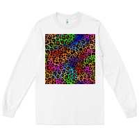 White Pride leopard seamless pattern Long Sleeve Tee - NancyCooperArtShop