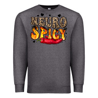 Charcoal Heather neuro spicy neurodivergence Premium Sweatshirt - LillyAllenDesigns