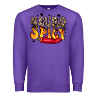 Purple neuro spicy neurodivergence Premium Sweatshirt - LillyAllenDesigns