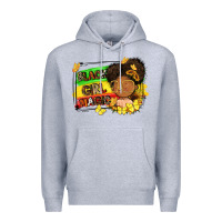 Heather Grey black girl magic Premium Hoodie - FaDigitalArtStudio