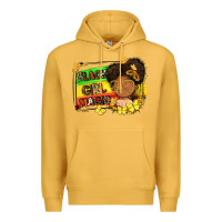 Mustard black girl magic Premium Hoodie - FaDigitalArtStudio