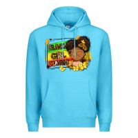 Ocean Blue black girl magic Premium Hoodie - FaDigitalArtStudio