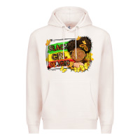 Pale Pink black girl magic Premium Hoodie - FaDigitalArtStudio
