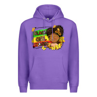 Purple black girl magic Premium Hoodie - FaDigitalArtStudio