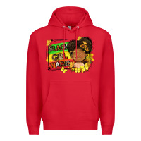 Red black girl magic Premium Hoodie - FaDigitalArtStudio