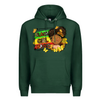 Sports Green black girl magic Premium Hoodie - FaDigitalArtStudio