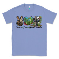 Colony Blue Peace Love Giant Panda Classic Tee - LillyAllenDesigns