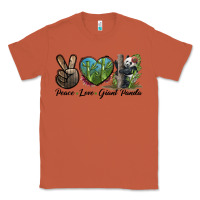 Copper Peace Love Giant Panda Classic Tee - LillyAllenDesigns