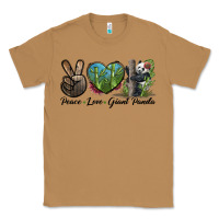 Toasted Coconut Peace Love Giant Panda Classic Tee - LillyAllenDesigns