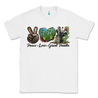 White Peace Love Giant Panda Classic Tee - LillyAllenDesigns