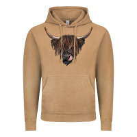 Vintage Camel black highland cow Vintage Hoodie - RanaPortraitStore