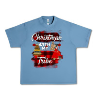 Pebble Blue Christmas With My Tribe Urban Heavy Tee - Bettercallsaul