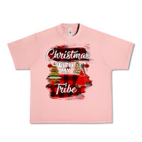 Salmon Christmas With My Tribe Urban Heavy Tee - Bettercallsaul