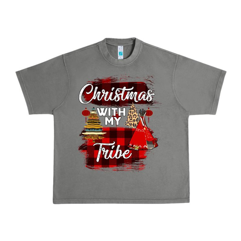 Christmas With My Tribe Urban Heavy Tee by Bettercallsaul | Teevron