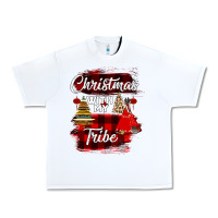 White Christmas With My Tribe Urban Heavy Tee - Bettercallsaul