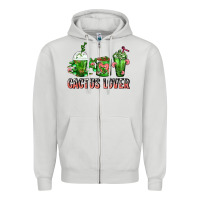 Cactus Lover Cactus Coffee Cups Zipper Hoodie | Teevron