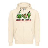 Sandshell Cactus Lover Cactus Coffee Cups Zipper Hoodie - FaDigitalArtStudio