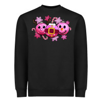 Black pink christmas Heavyweight Sweatshirt - CowGirlArtShop