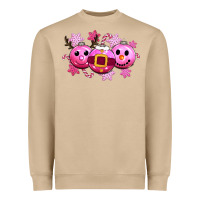 Mushroom pink christmas Heavyweight Sweatshirt - CowGirlArtShop