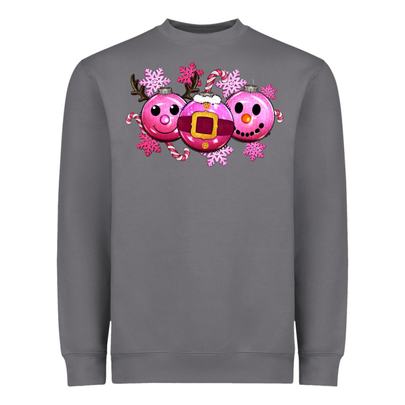 Pink Christmas Heavyweight Sweatshirt by CowGirlArtShop | Teevron