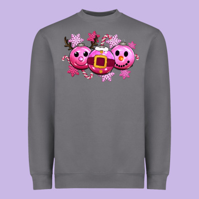 Pink Christmas Heavyweight Sweatshirt Designed By Cowgirlartshop