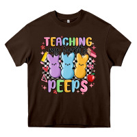 Chocolate Brown teaching my favorite peeps Heavy Core Tee - MaliasSmallBusiness