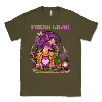 Army Green fresh lilac gnome Classic Tee - BarkalooDesign