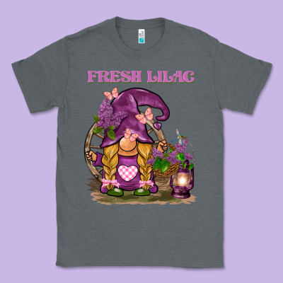 Fresh Lilac Gnome Classic Tee Designed By Barkaloodesign