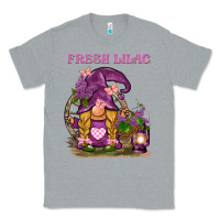 Heather Grey fresh lilac gnome Classic Tee - BarkalooDesign