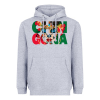 Heather Grey chingona sugar skull Heavyweight Hoodie - BundleAndBundleShop