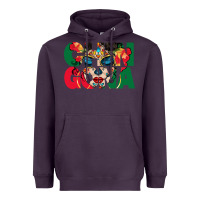 Plum chingona sugar skull Heavyweight Hoodie - BundleAndBundleShop