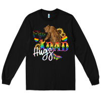Black Free Dad hugs Long Sleeve Tee - NancyCooperArtShop
