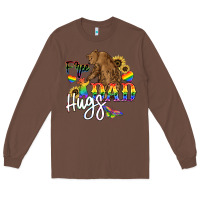 Chestnut Free Dad hugs Long Sleeve Tee - NancyCooperArtShop