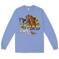Colony Blue Free Dad hugs Long Sleeve Tee - NancyCooperArtShop
