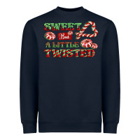 Navy sweet but a little twisted Heavyweight Sweatshirt - CowGirlArtShop