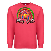 Cardinal Play Ball Football Rainbow Premium Sweatshirt - CowhideDigitalArt