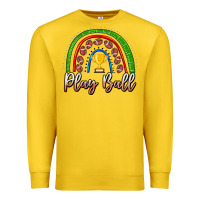 Lemon Play Ball Football Rainbow Premium Sweatshirt - CowhideDigitalArt
