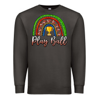Smoke Play Ball Football Rainbow Premium Sweatshirt - CowhideDigitalArt