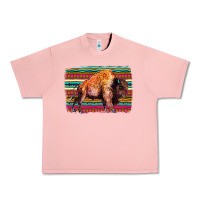 Salmon Aztec Buffalo Urban Heavy Tee - Bettercallsaul