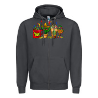 Smoke Mexico Coffee Cups With Cactus Sombrero And Maraca Zipper Hoodie - FaDigitalArtStudio