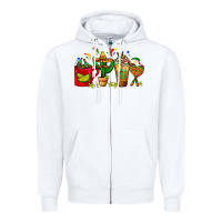 White Mexico Coffee Cups With Cactus Sombrero And Maraca Zipper Hoodie - FaDigitalArtStudio