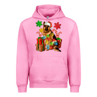 Fuchsia Pink christmas german shepherd Urban Hoodie - Artiststas